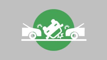 car accident infographic icon